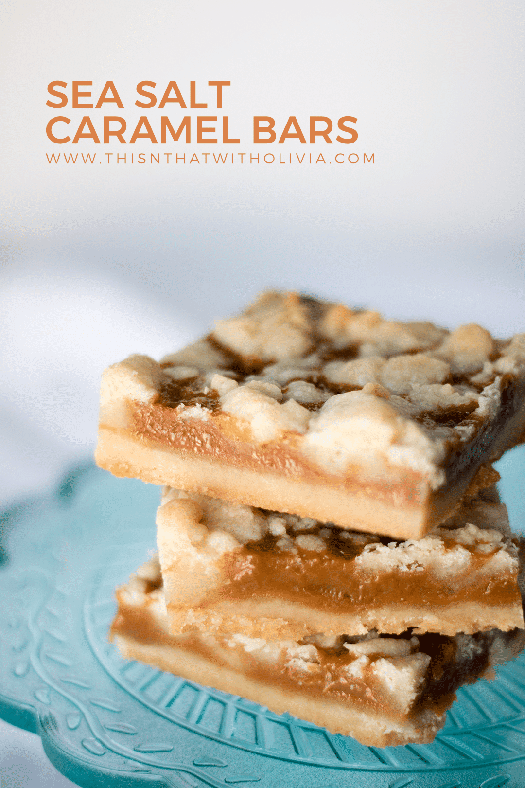 Sea Salt Caramel Bars! #Caramel #Recipe #Dessert