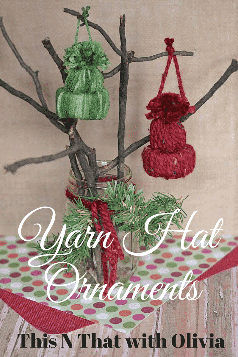 DIY Yarn Hat Ornaments