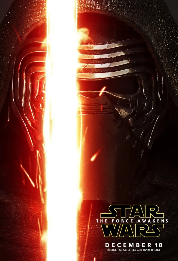 Kylo Ren Star Wars Poster! Star Wars: The Force Awakens in theaters 12/18/15