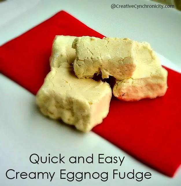 Creamy Eggnog Fudge