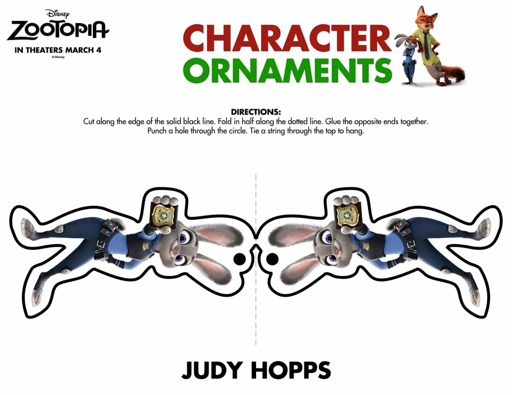 Zootopia Character Ornaments #Zootopia