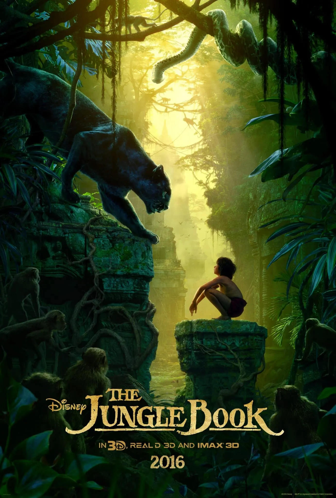 THE JUNGLE BOOK ? WILD WORLD ? Man-cub Mowgli (voice of Neel Sethi), who's been raised by a family of wolves, embarks on a journey of self-discovery, guided by a panther-turned-mentor Bagheera. Directed by Jon Favreau (?Iron Man?), based on Rudyard Kipling?s timeless stories and featuring state-of the-art technology that immerses audiences in the lush world like never before, Disney?s ?The Jungle Book? hits theaters in stunning 3D and IMAX 3D on April 15, 2016. ?2015 Disney Enterprises, Inc. All Rights Reserved.