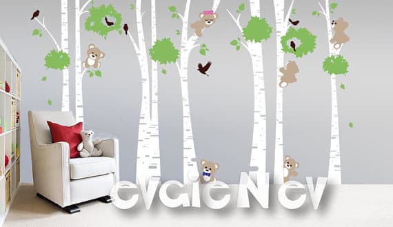 Bears Wall Decals from Evgie