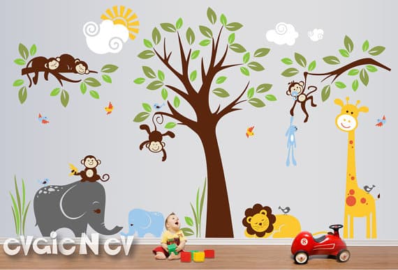 Safari Wall Decals from Evgie