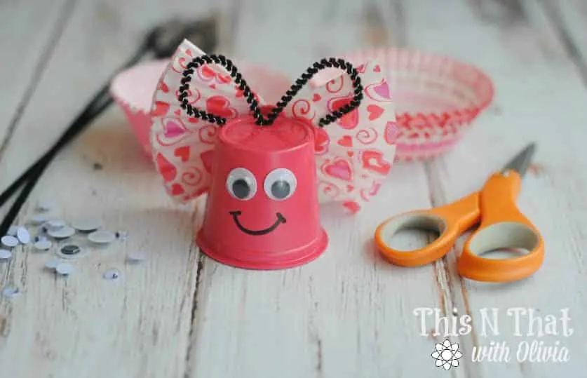 DIY Butterfly K-Cup Craft | ThisNThatwithOlivia.com