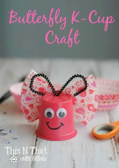 Butterfly K-Cup Craft | ThisNThatwithOlivia.com