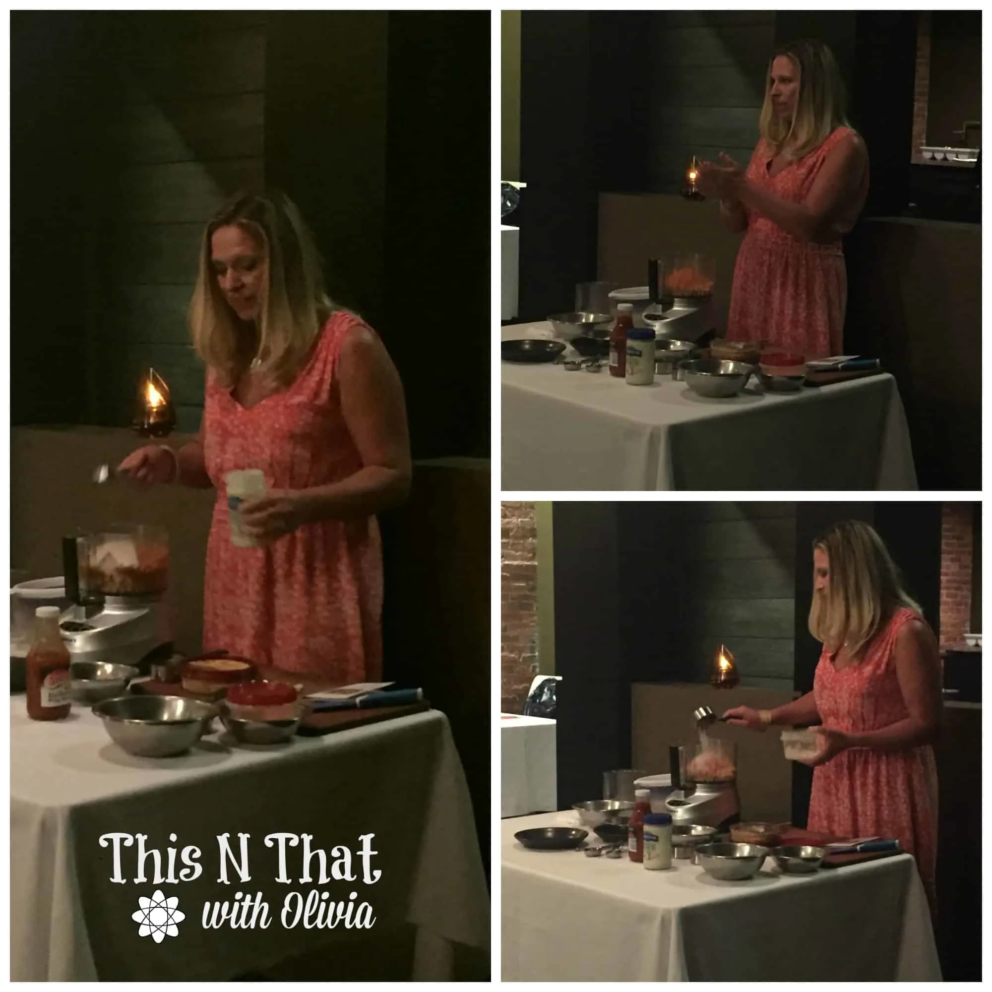 Live Cooking Demonstration with Rebecca at the #SeeTheLite Event | ThisNThatwithOlivia.com
