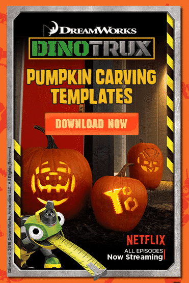 Dinotrux Pumpkin Carving Templates!