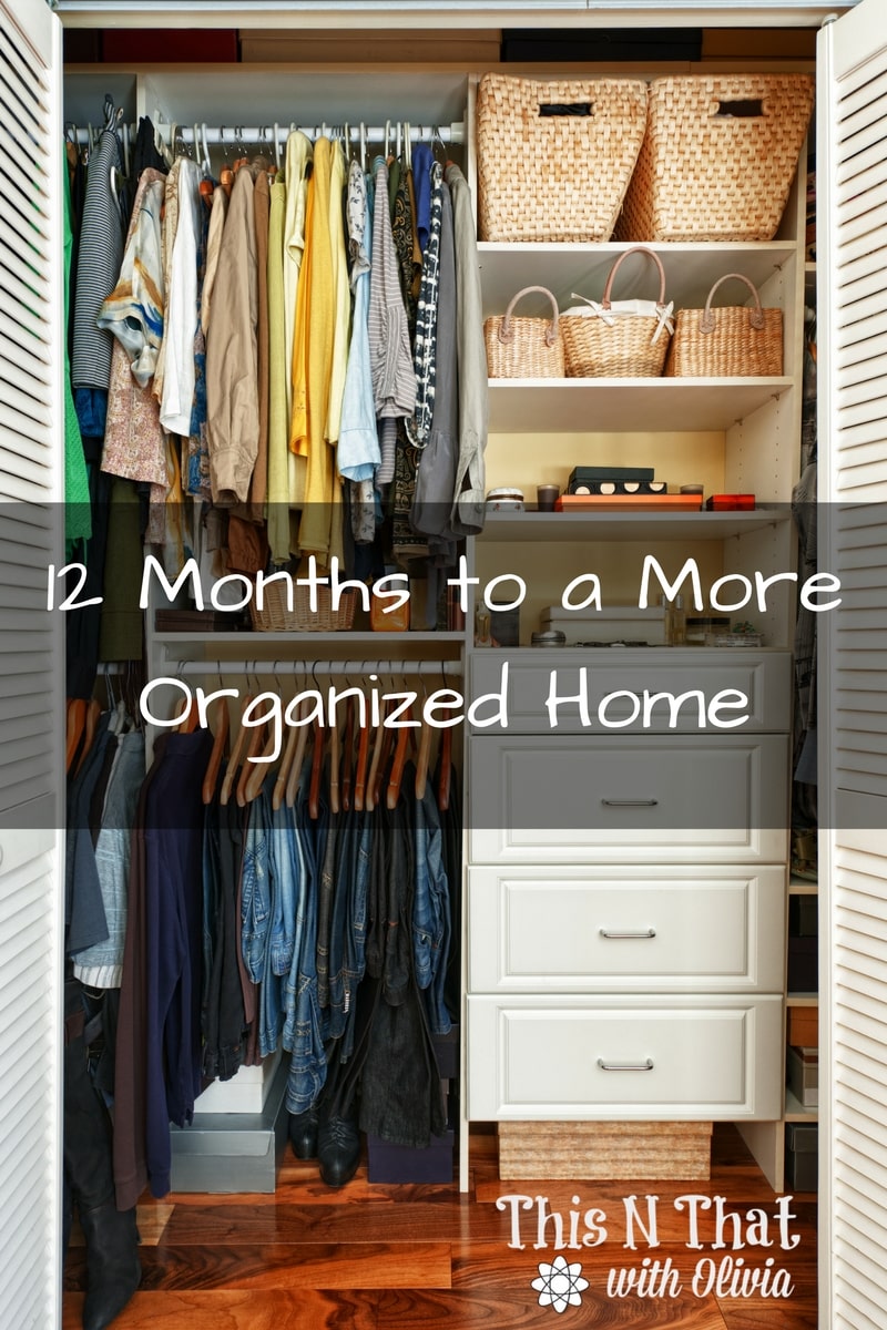 12 Months to a More Organized Home | ThisNThatwithOlivia.com
