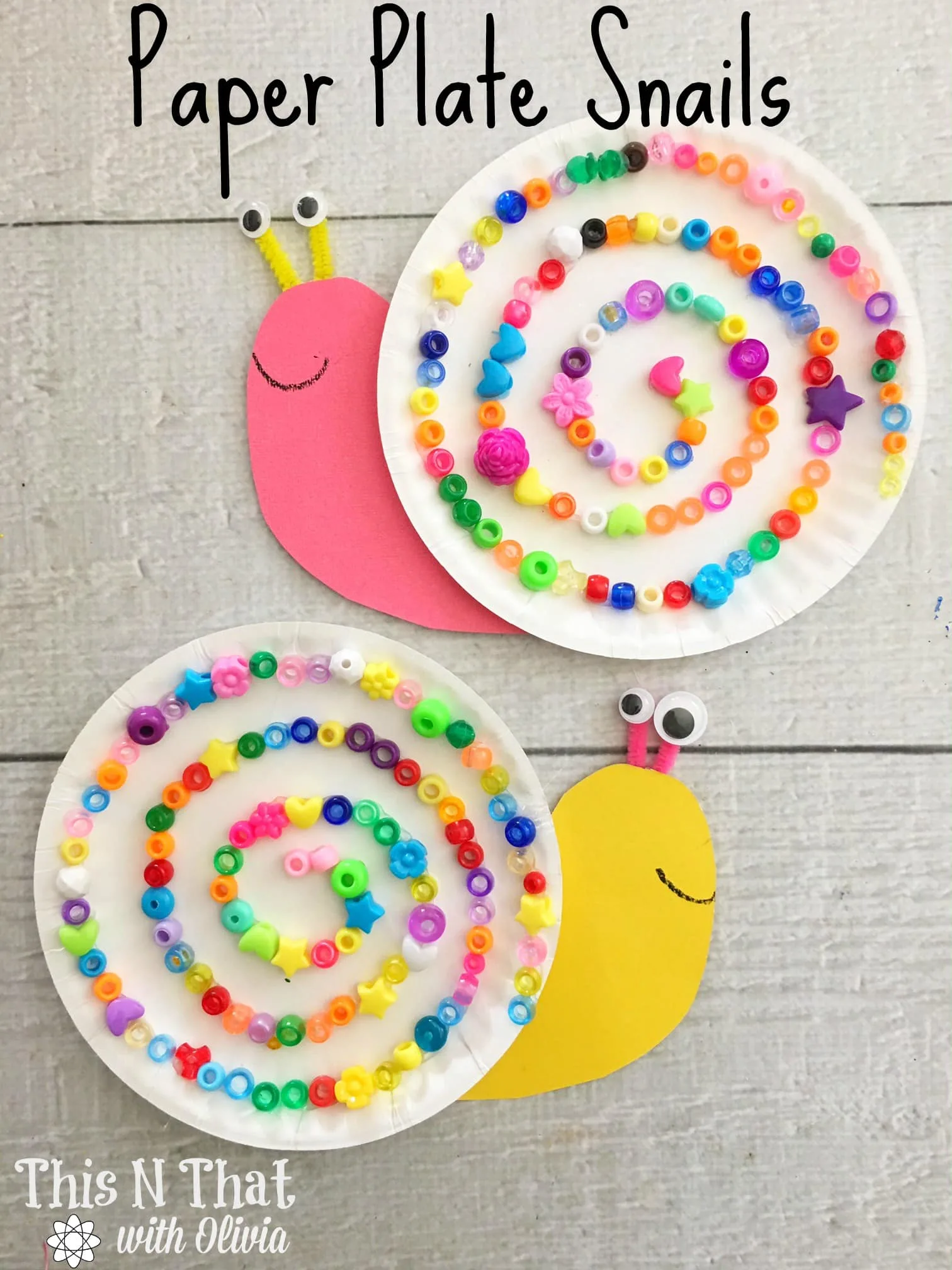 Paper Plate Snails Craft #Snail #Craft #DIY #Kids