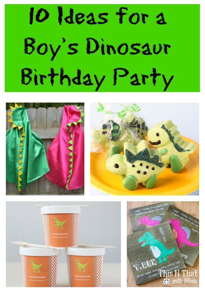 10 Dinosaur Birthday Party Ideas #Birthday #Party