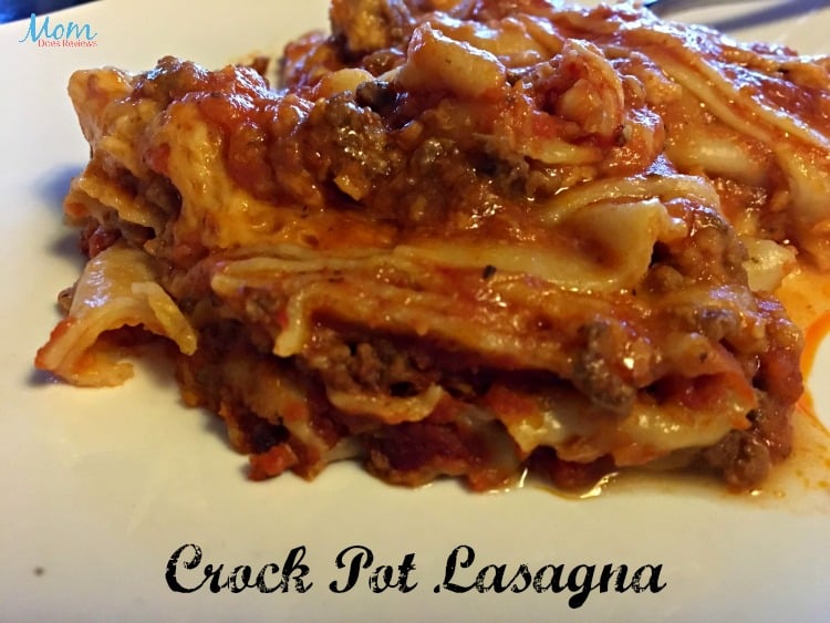 Crock Pot Lasagna #EasyDinners