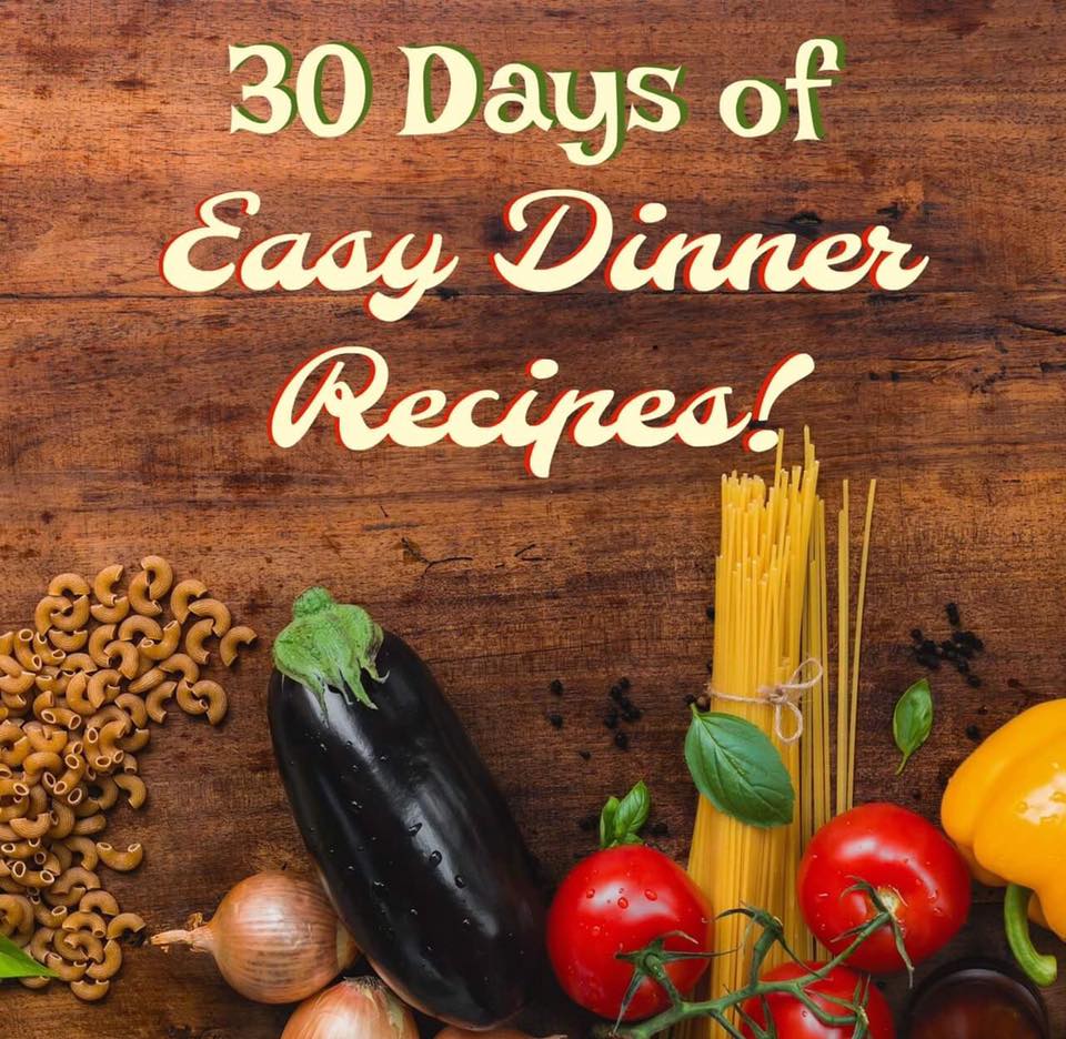 30 Days of Easy Dinners Starts October 2nd! #EasyDinners