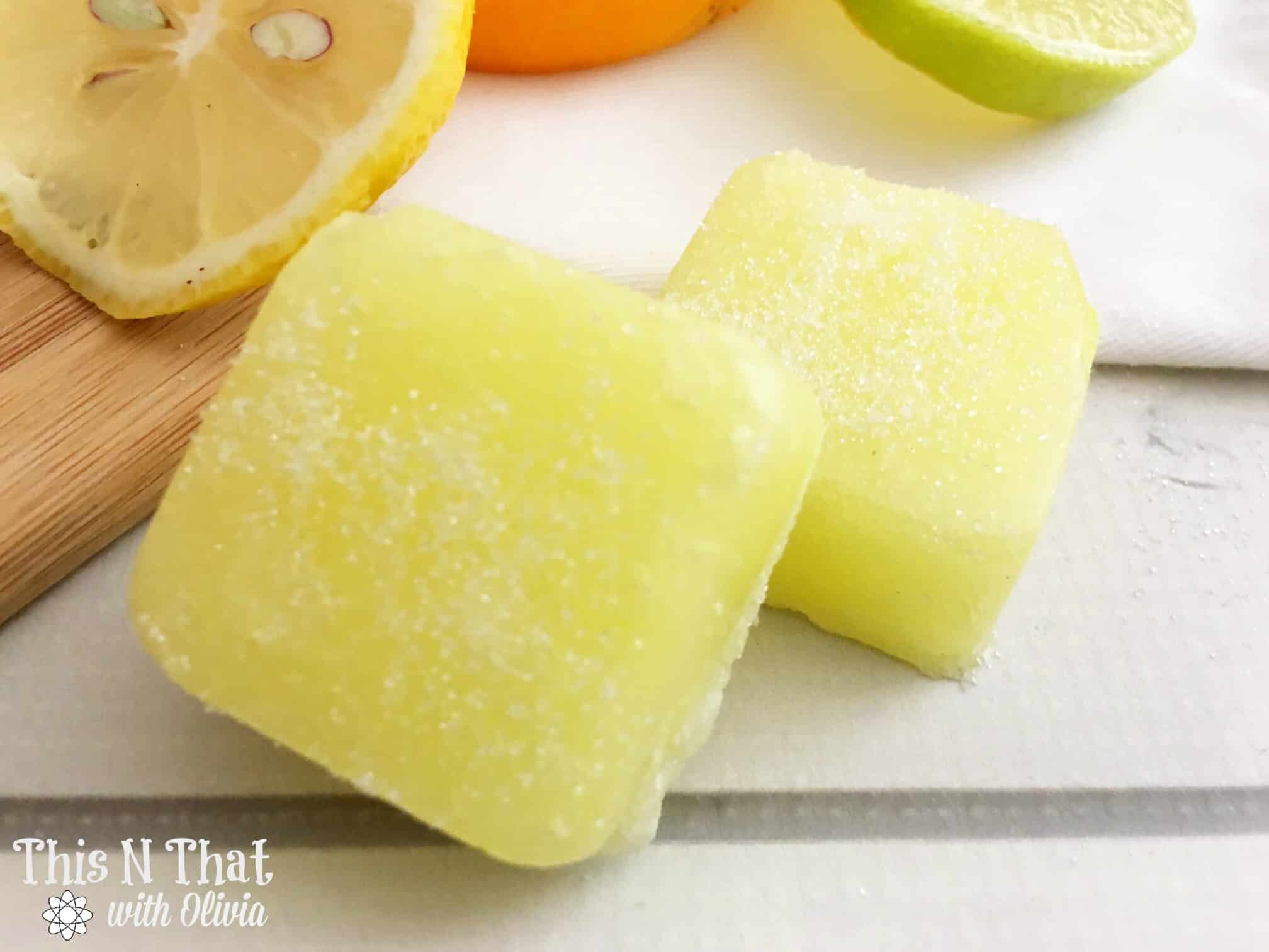 Lemon Sugar Scrub Bars #Homemade #DIY