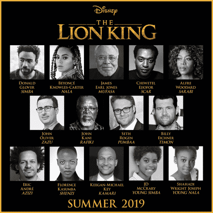 The Lion King Roars to Life with an All-Star Cast! #TheLionKing