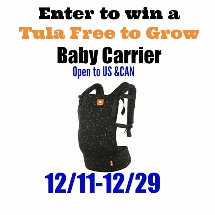 Enter to win a Tula Free-To-Grow Baby Carrier! (Ends 12/29)
