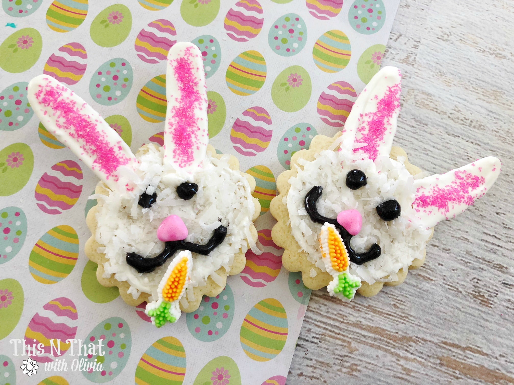 Easter Bunny Cookies #Cookies #Easter #Dessert