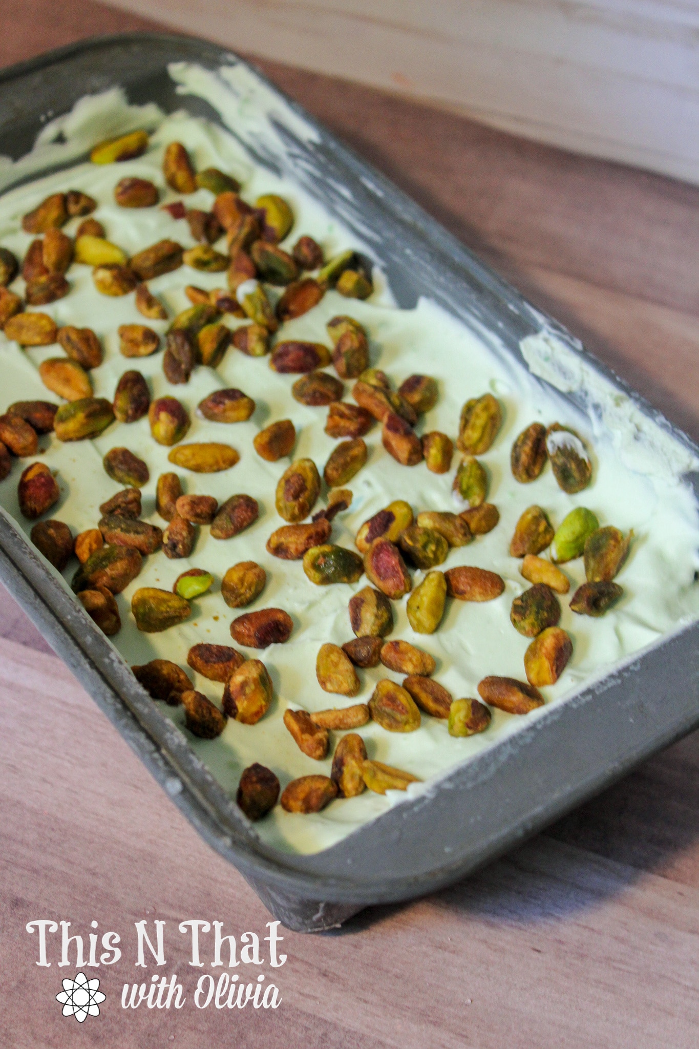 Homemade No Churn Pistachio Ice Cream is a perfect, delicious and easy pistachio dessert! This recipe is easy, requires a few simple ingredients and is perfect for entertaining! 
