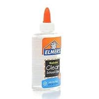 Elmer's E305  Washable School Glue, 5 oz Bottle, 4 Pack, Clear