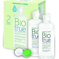 Bausch + Lomb Biotrue Contact Lens Solution for Soft Contact Lenses, Multi-Purpose, 10 Ounce Bottle Twinpack (Includes Free Contact Case)