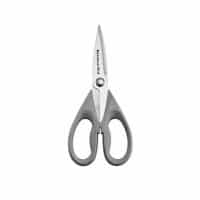 KitchenAid KC351OHGSA Multi-Purpose Scissors Stainless Steel Kitchen Shears with Blade Cover and Soft Grip Handles, Storm Gray