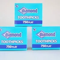 Wooden Flat Toothpicks 3-pack (2250 Total) Tray Box
