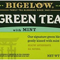 Bigelow Green Tea with Mint 20 Bags (Pack of 6) Caffeinated Individual Green Tea Bags, for Hot Tea or Iced Tea, Drink Plain or Sweetened with Honey or Sugar