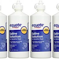 Equate Saline Solution for Sensitive Eyes Twin Pack, 12 fl oz, 4 count