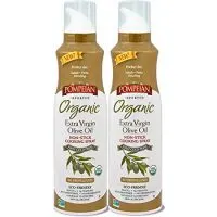 Pompeian Organic Extra Virgin Olive Oil Non-Stick Cooking Spray - No Propellants, Eco Friendly
