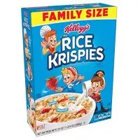 Kellogg's Rice Krispies Breakfast Cereal, Original, Fat-Free, Family Size, 24 oz Box