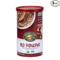 Nature’s Path Original Whole Rolled Oats, Healthy, Organic & Sugar Free, 1 Canister, 18 Ounces (Pack of 6)