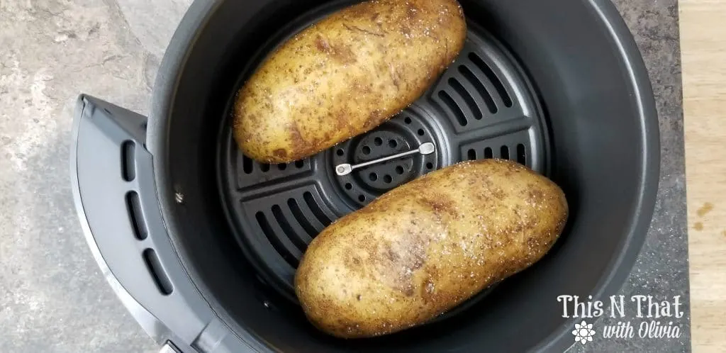 Air Fryer Buffalo Chicken Potato Skins