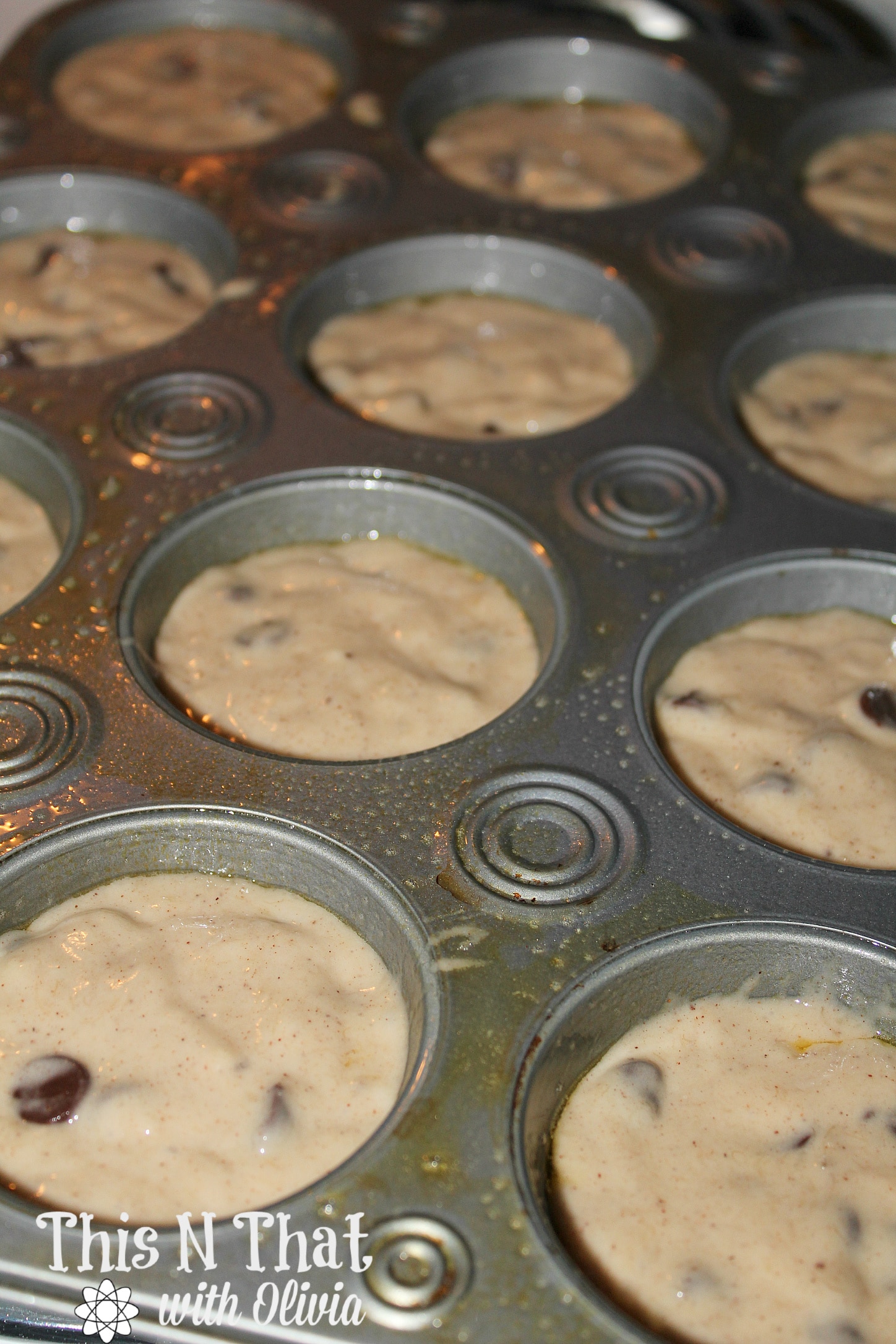 Healthy Chocolate Chip Breakfast Muffins