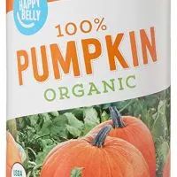 Amazon Brand – Happy Belly Organic 100% Pumpkin, 15 Ounces (Pack of 12)