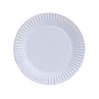 Nicole Home Collection 100 Count Everyday Dinnerware Paper Plate, 6-Inch, White
