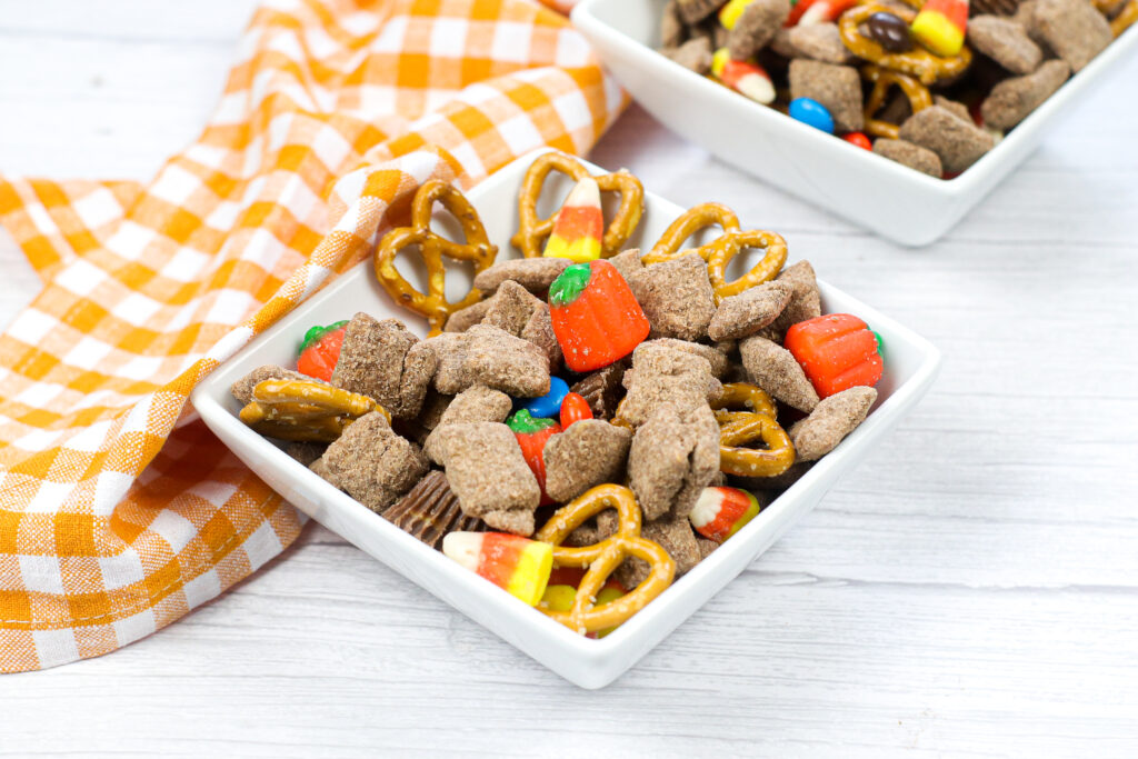 Irresistible and Delicious Fall Puppy Chow {Easy to Make}