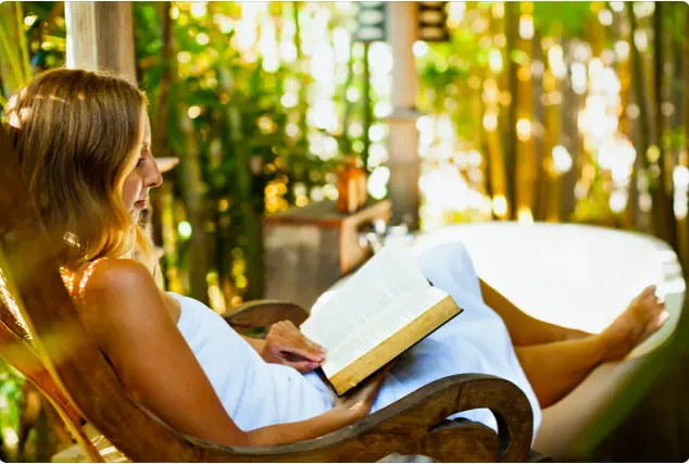 Grab your book and read outdoors